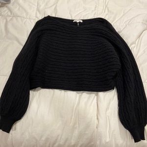 Black cropped sweater, M/L , Miracle